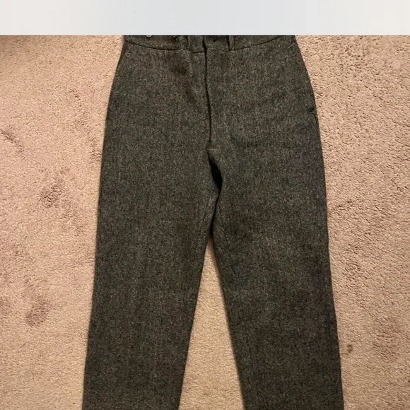 Vintage 90s Grey wool trousers - Picture 2 of 6